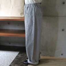 画像2: 【NARU FACTORY】先染めヒッコリーノッポパンツ (2)
