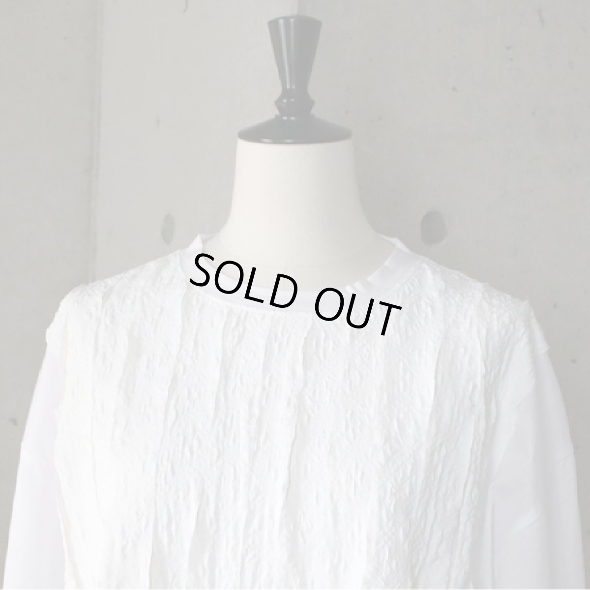 画像5: 20％OFF SALE【ista-ire】ハイゲージ×チェックシアサッカー異素材フリルPO (5)