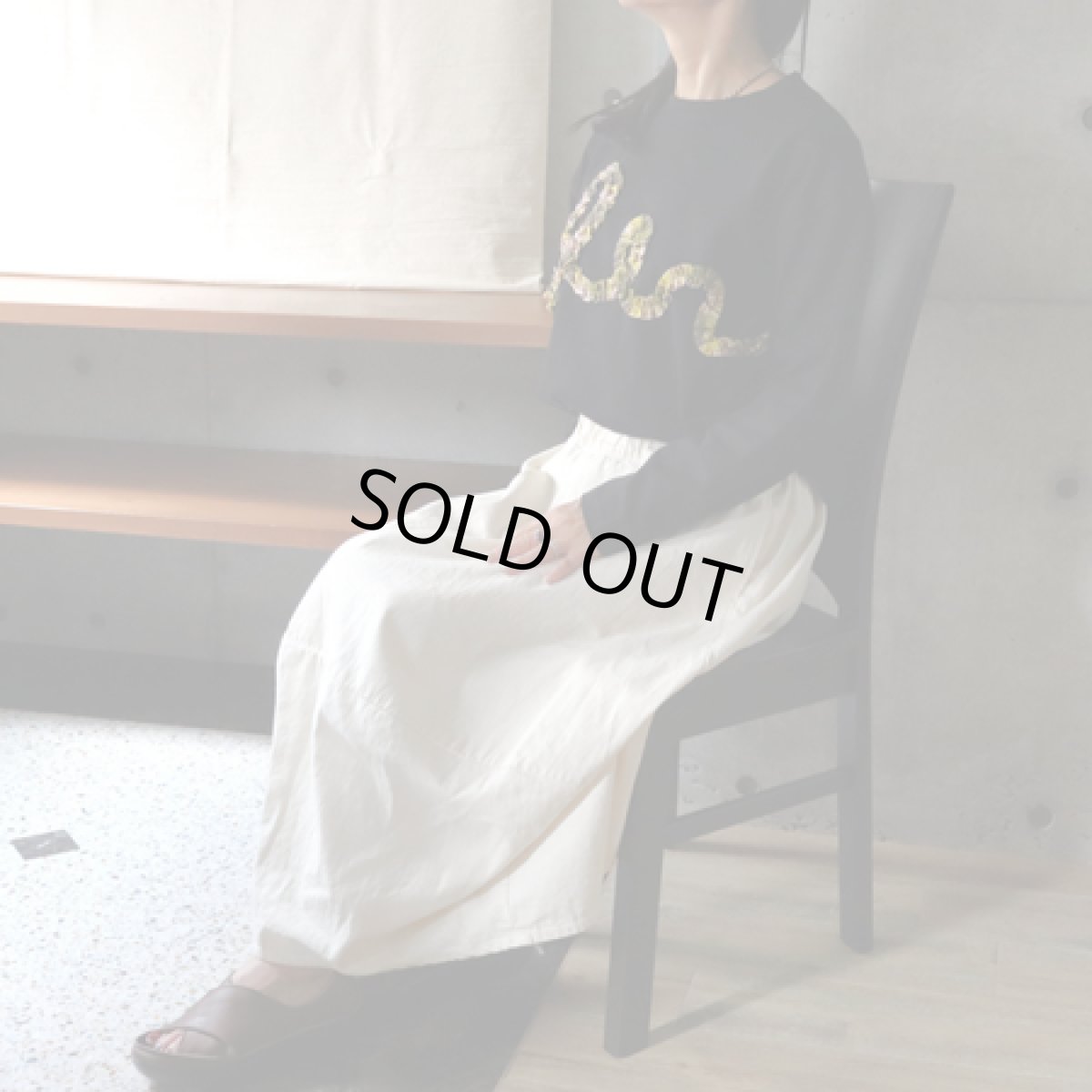 画像12: 20％OFF SALE【ista-ire】強撚フライスチェックフリルロンTEE (12)
