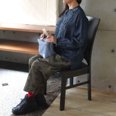 画像8: 【ista-ire】綿麻甘撚りデニム　フリンジシャツ (8)