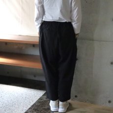 画像6: 【ista-ire】麻調ポプリン　オリーブ柄刺繍istaパンツ (6)