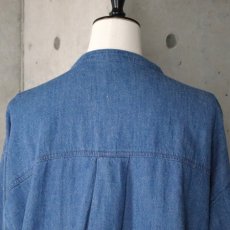 画像13: 【ista-ire】綿麻甘撚りデニム　フリンジシャツ (13)