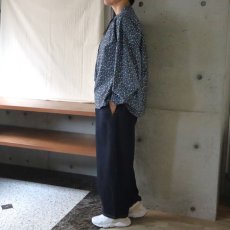 画像7: 【ista-ire】小花柄プリント　ネックリボンギャザーブラウス (7)