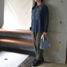 画像7: 【ista-ire】綿麻甘撚りデニム　フリンジシャツ (7)