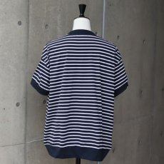 画像4: 20%OFF SALE【NARU FACTORY】サイロプレミアムボーダーコンパクト半袖Ｔシャツ (4)