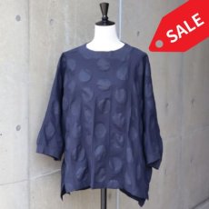 画像1: 20%OFF SALE【NARU FACTORY】綿麻シーチング塩縮 ワイドT (1)