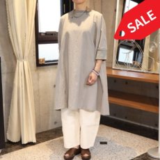 画像1: 20%OFF SALE【NARU FACTORY】シーチングハンドワッシャーチュニックワンピース (1)