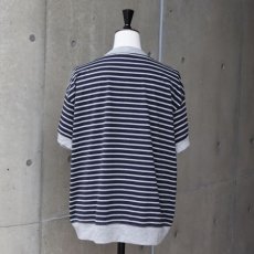 画像2: 20%OFF SALE【NARU FACTORY】サイロプレミアムボーダーコンパクト半袖Ｔシャツ (2)