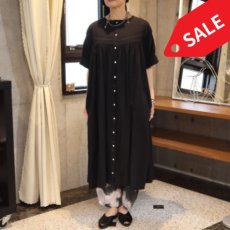 画像1: 20%OFF SALE【Sorte cuff】ハシゴレース切り替えワンピース (1)