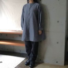 画像8: 【08Mab】コットンリネンオックス多ボタンチュニック (8)