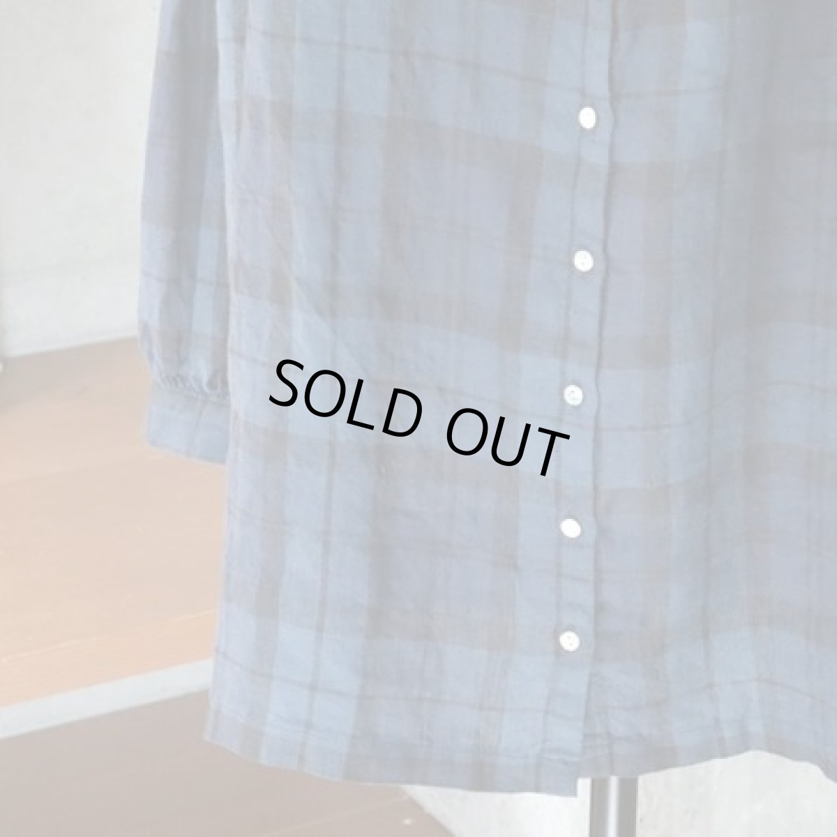 画像6: 【08Mab】リネンＶネックギャザーブラウス (6)