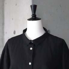 画像5: 【08Mab】コットンリネンオックスシャツ襟付きブラウス (5)