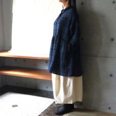 画像6: 【08Mab】シャツ襟ギャザー切り替えチュニック (6)