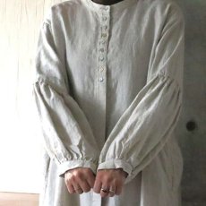 画像7: 【08Mab】ボリューム袖隠しボタンチュニック (7)