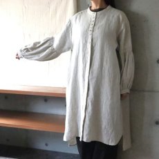 画像1: 【08Mab】ボリューム袖隠しボタンチュニック (1)