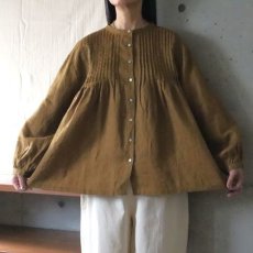 画像1: 【08Mab】ピンタックボリュームブラウス (1)