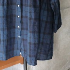 画像10: 【08Mab】シャツ襟ギャザー切り替えチュニック (10)