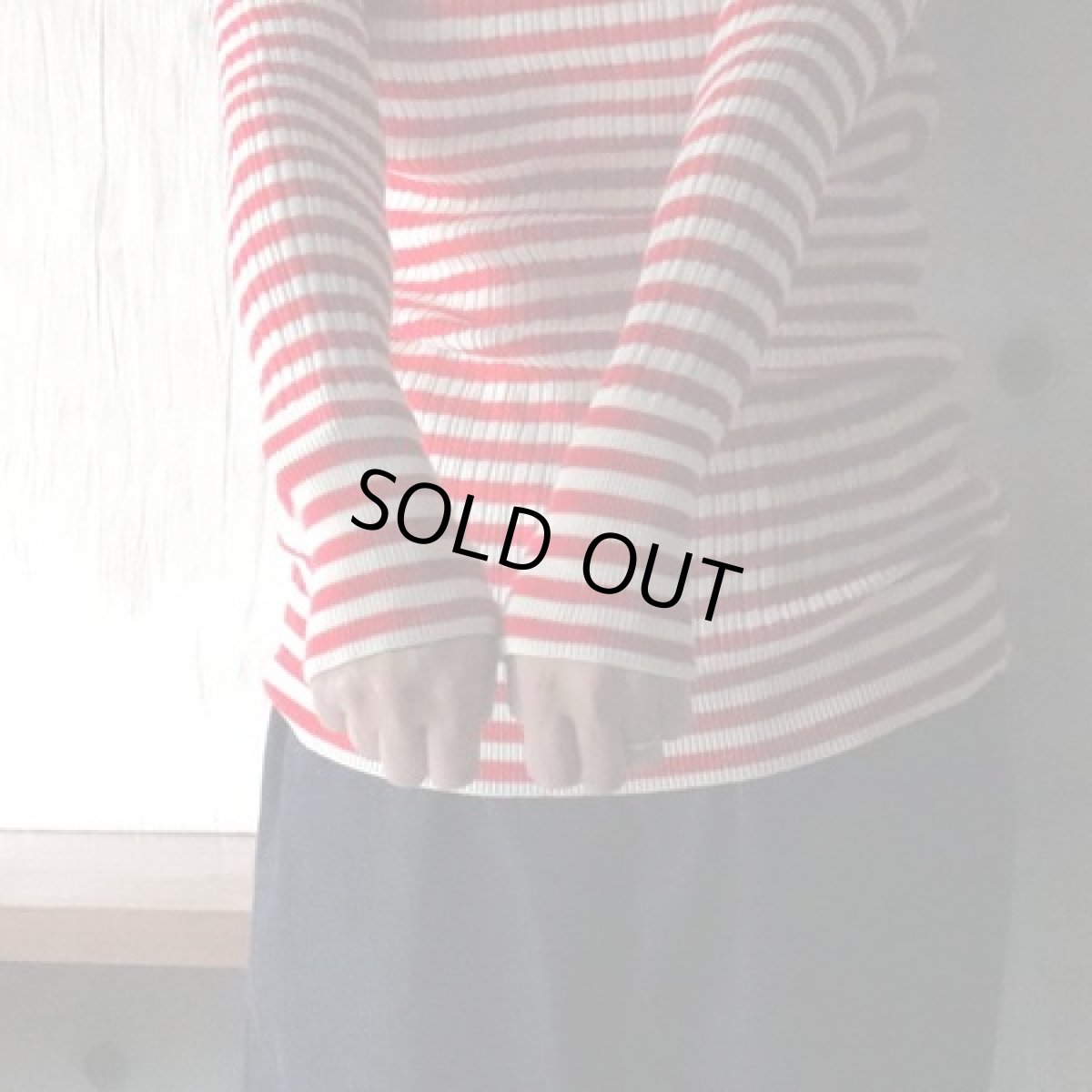 画像6: 20％OFF SALE【NARU FACTORY】綿コーマ ランダムリブBDタートルネック (6)