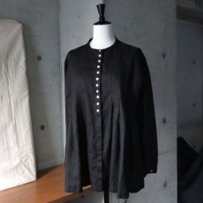 画像7: 【08Mab】ワイドピンタック前あきブラウス (7)