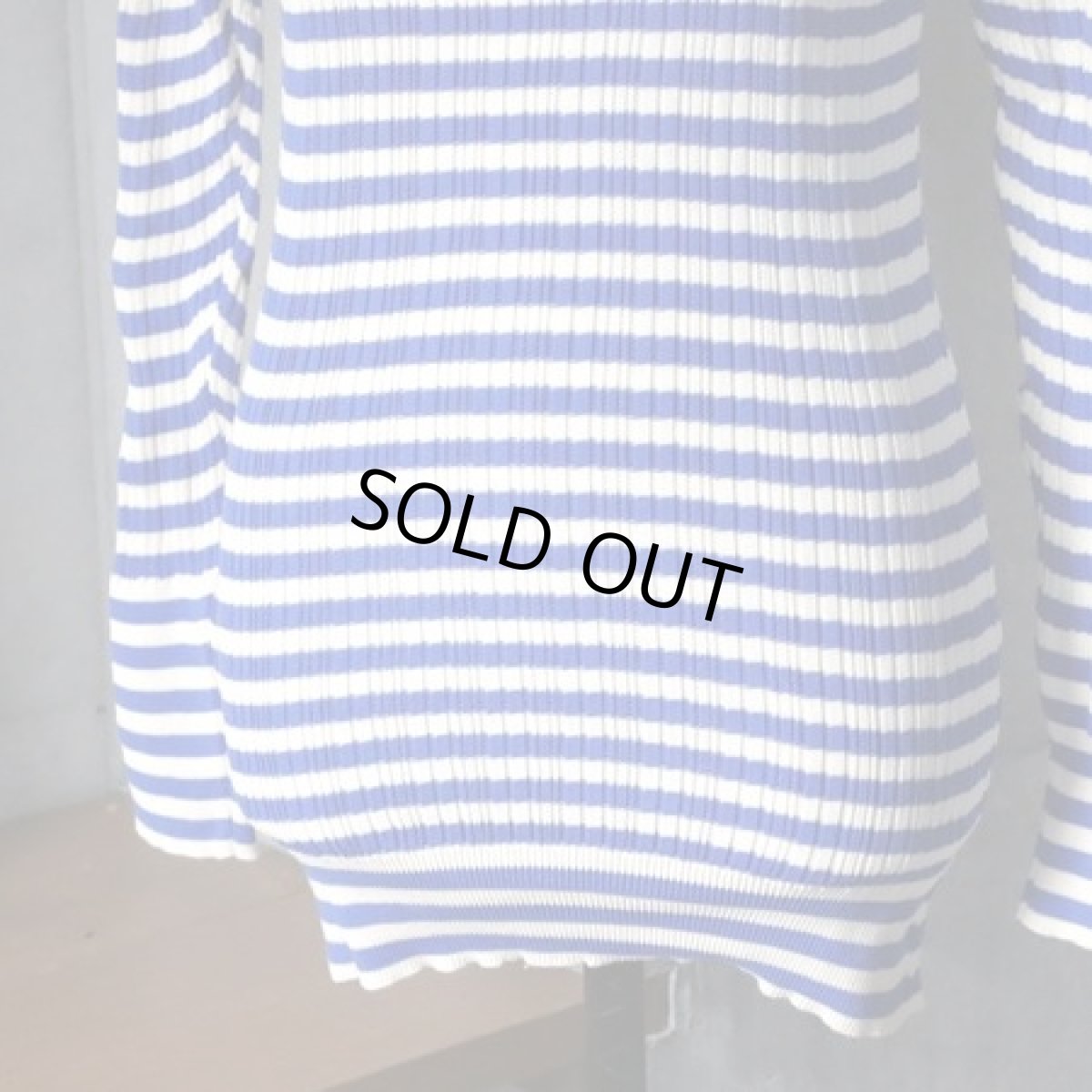 画像18: 20％OFF SALE【NARU FACTORY】綿コーマ ランダムリブBDタートルネック (18)