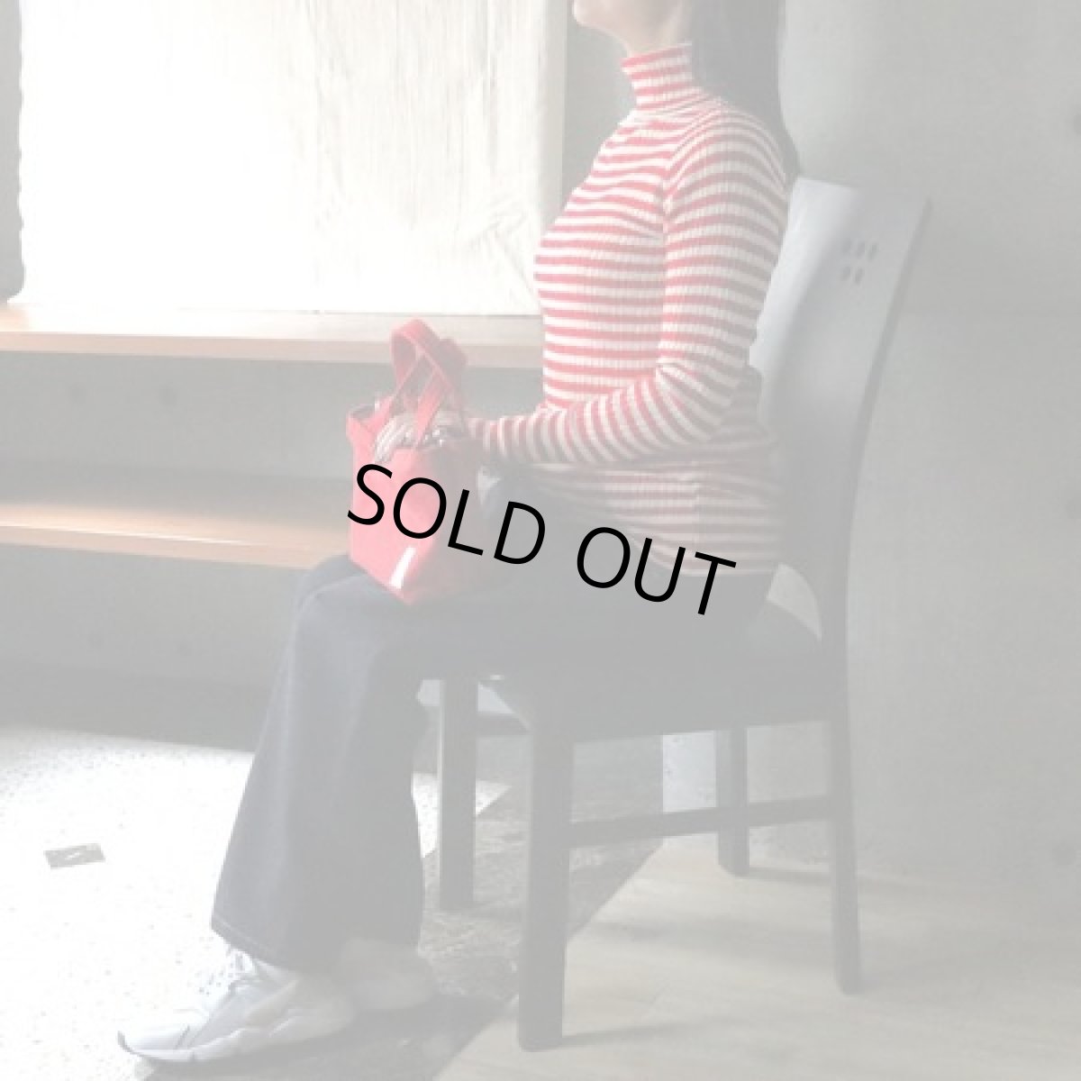 画像10: 20％OFF SALE【NARU FACTORY】綿コーマ ランダムリブBDタートルネック (10)