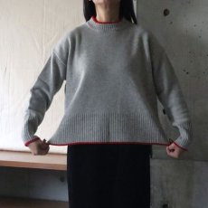 画像1: 【NARU FACTORY】タスマニアラム 配色ニット (1)