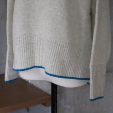 画像14: 【NARU FACTORY】タスマニアラム 配色ニット (14)