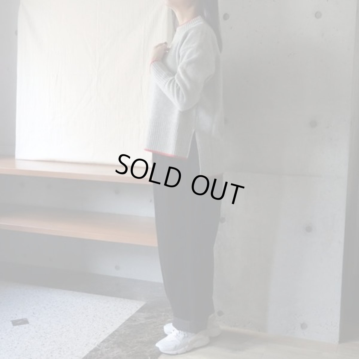 画像5: 【NARU FACTORY】タスマニアラム 配色ニット (5)