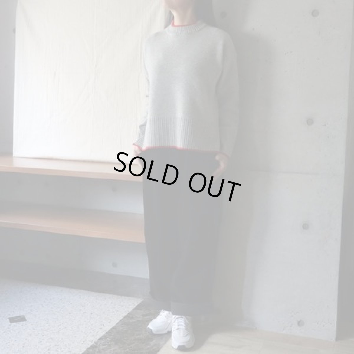 画像4: 【NARU FACTORY】タスマニアラム 配色ニット (4)