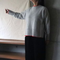 画像2: 【NARU FACTORY】タスマニアラム 配色ニット (2)