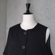 画像6: 【ista-ire】ピーチ起毛中綿キルティングベスト (6)