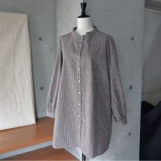 画像10: 【Sorte cuff】リネンコットンストライプチュニック (10)