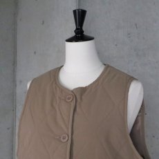 画像12: 【ista-ire】ピーチ起毛中綿キルティングベスト (12)