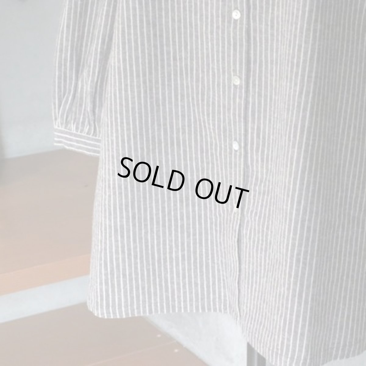 画像12: 20％OFF SALE【Sorte cuff】リネンコットンストライプチュニック (12)