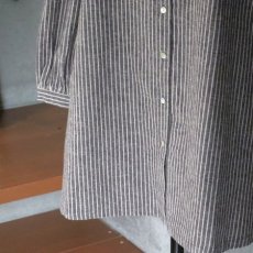画像12: 【Sorte cuff】リネンコットンストライプチュニック (12)