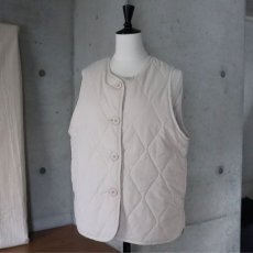 画像8: 【ista-ire】ピーチ起毛中綿キルティングベスト (8)