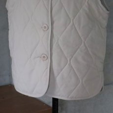 画像10: 【ista-ire】ピーチ起毛中綿キルティングベスト (10)