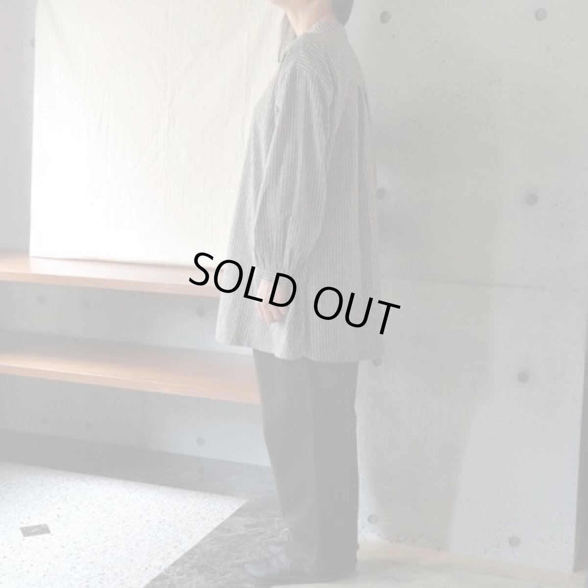 画像6: 20％OFF SALE【Sorte cuff】リネンコットンストライプチュニック (6)