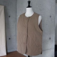 画像11: 【ista-ire】ピーチ起毛中綿キルティングベスト (11)