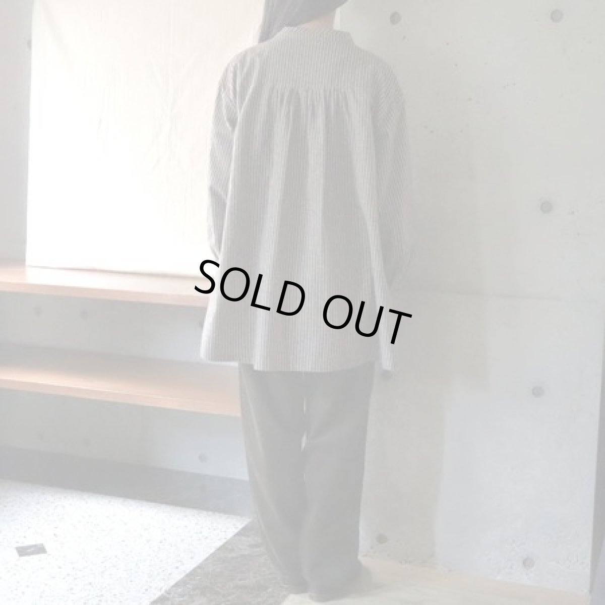 画像7: 20％OFF SALE【Sorte cuff】リネンコットンストライプチュニック (7)