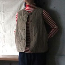 画像3: 【ista-ire】ピーチ起毛中綿キルティングベスト (3)