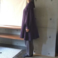 画像6: 【08Mab】リネン多ボタン比翼チュニック (6)