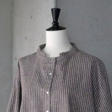 画像11: 【Sorte cuff】リネンコットンストライプチュニック (11)