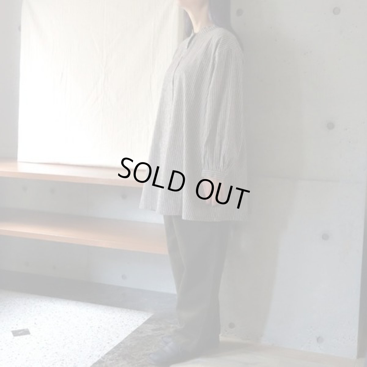 画像5: 20％OFF SALE【Sorte cuff】リネンコットンストライプチュニック (5)