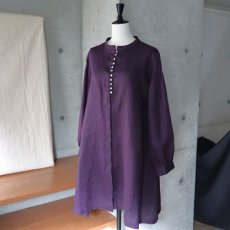 画像8: 【08Mab】リネン多ボタン比翼チュニック (8)