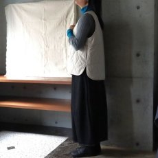 画像2: 【ista-ire】ピーチ起毛中綿キルティングベスト (2)