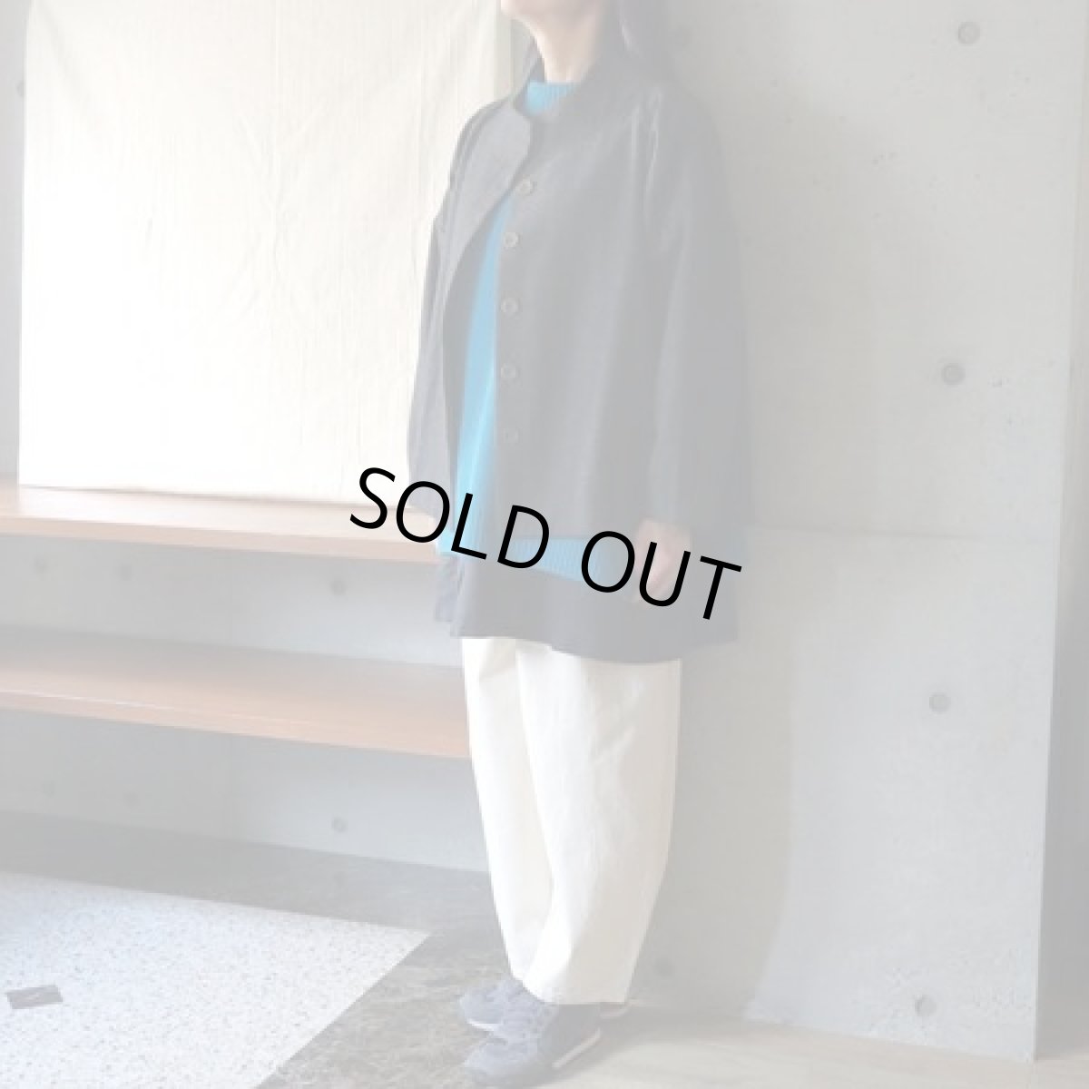 画像7: 【08Mab】ウールツイードハイネックショートジャケット (7)