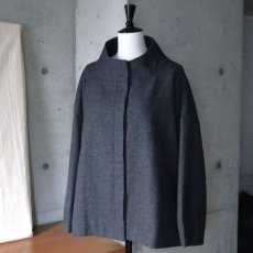 画像5: 【08Mab】ウールツイードハイネックショートジャケット (5)