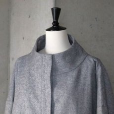 画像9: 【08Mab】ウールツイードハイネックショートジャケット (9)