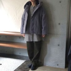 画像2: 【ista-ire】ピーチ起毛中綿フードショートコート (2)